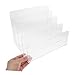 SEWACC Acrylic File Organizer Vertical Sections Clear Desk Folder Holder for Mail Letter Paper and Notebooks Efficient Storage for