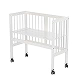 alvi beistellbett malm  Alvi Beistellbett weiß für Boxspring-Bett mit Matratze u. Nestchen Stars silber 716456089bsb