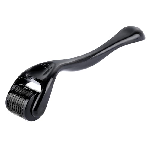 Derma-Roller Microagujas, 0.5mm Rodillo Derma Rodillo de Afeitado Mikroneedling Derma-roller Cabello Pelo Barba Herramientas de Aseo para Anti-Edad Hombre Mujeres Profesional Microagujas