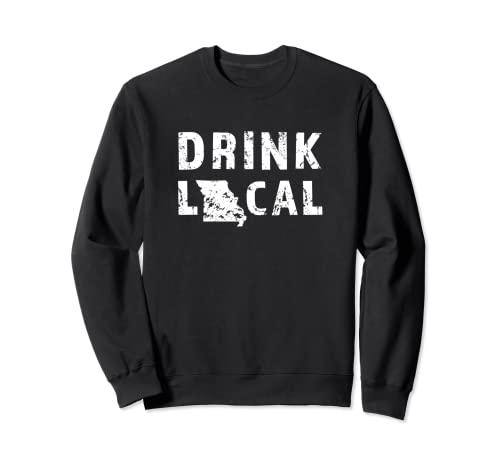 Beba cerveza artesanal local de Missouri MO Cerveceras y cervecerías regalo Sudadera
