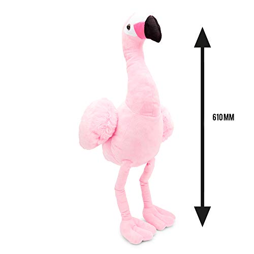 Zappi Co Weich gefülltes Kuscheltier für Kinder Flamingo Plüschtier (64 cm Höhe) Safari-Tiere Kollektion Plüschteddy Neugeborenes erstes Kind