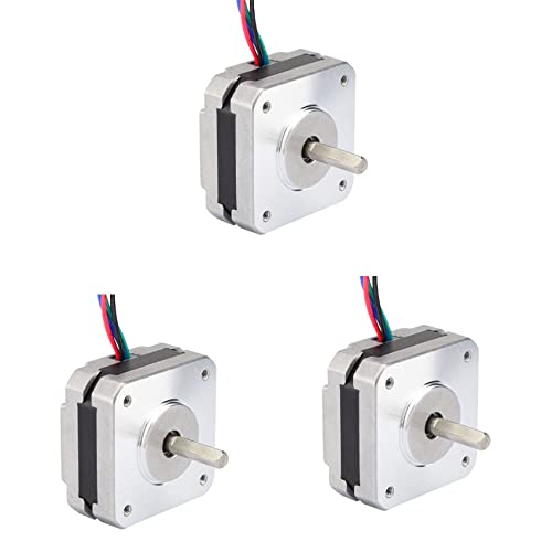 Zunedhys 3X 17Hs08-1004S 4-Lead Nema 17 20mm 1A 13Ncm(18.4Oz.in) 42 Motor Nema17 Stepper for DIY 3D Printer