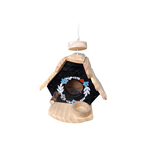 Casinha De Passarinho Com Comedouro Decoração