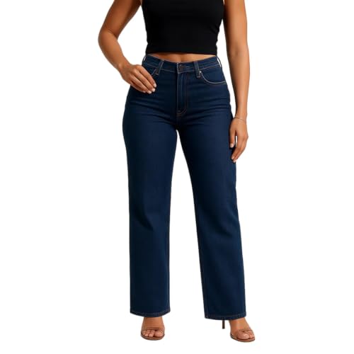 Jean femme grande taille slim stretch à taille mi-haute