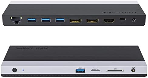 Dock Thunderbolt 4 WAVLINK - Doppio Display 4K 60Hz, 100W PD, USB-A 3.2 - Per MacBook E Laptop - Foto 1