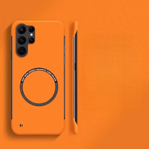 Protégez votre Samsung Galaxy S24 FE au quotidien avec cette coque orange mate et sans cadre