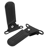 Hohopeti Klappbare rutschfeste Metall Hinterradpedale 1 Paar Faltbare E Bike Ersatzpedale Witterungsbeständig Robuste Fahrradpedale für Pendeln und Outdoor