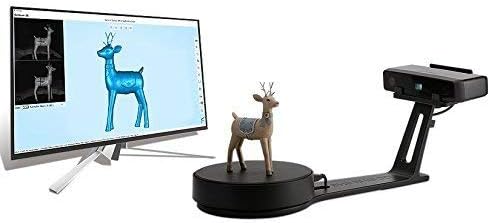 2021 New EinScan-SE White Light Desktop 3D Scanner with Tripod, 0.1 mm Accuracy, 8s Scan Speed, 700mm Cubic Max Scan Volume, Fixed/Auto Scan Mode, Lowest Cost Professional Level 3D Scanner