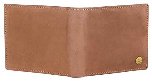 Image of WildHorn RFID Protected Leather Wallet for Men, Tan Hunter