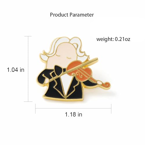 Image of Musical Enamel Pin Music Brooch Music Badge for Backpack Clothing Hat Decoration