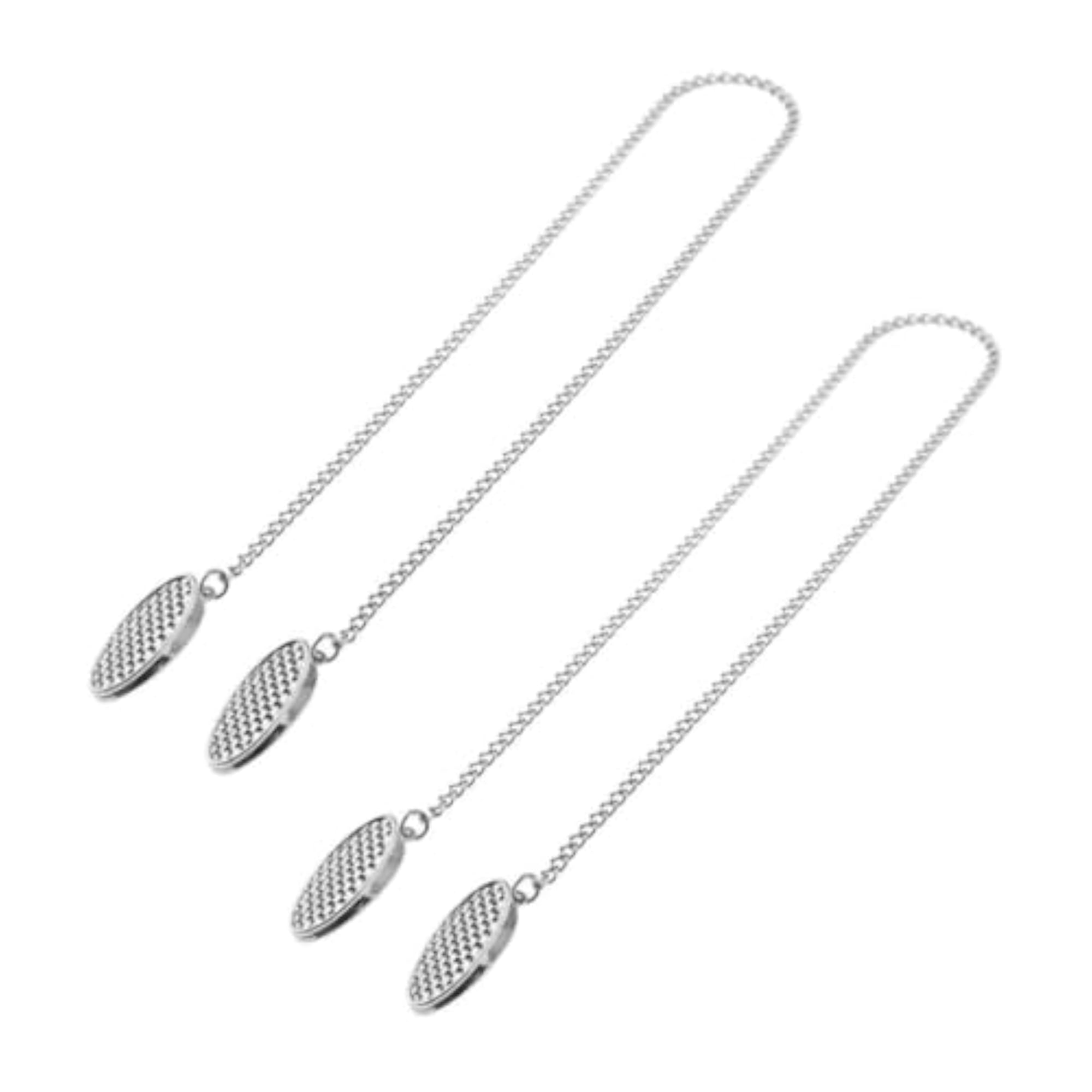 2x Silver Bib Towel Holder Clips for Clothing Protection