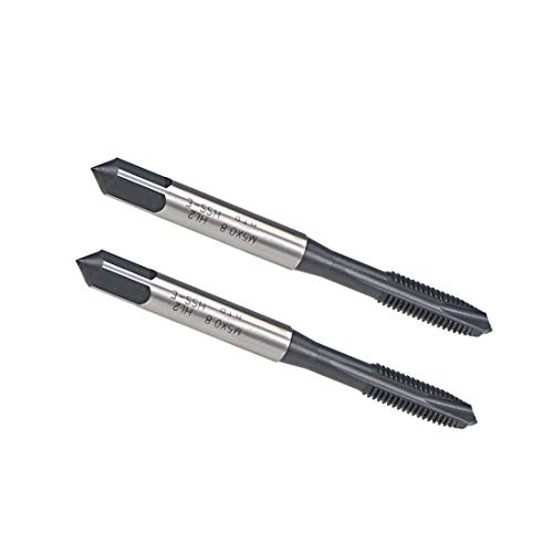 Grifo roscado en espiral M5 x 0.8 con vástago redondo y extremo cuadrado