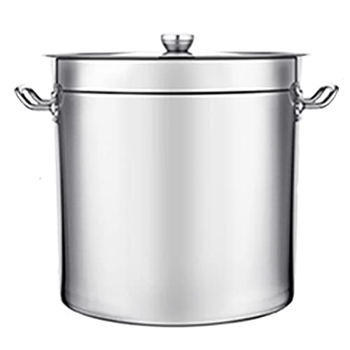 Marmite à soupe en acier inoxydable 50 cm avec fond composite épais de grande capacité