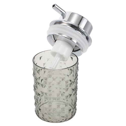 Healvian Distributeur De Savon Moussant Verre Flacon à Pompe Rechargeable pour Salle De Bain Et Cuisine