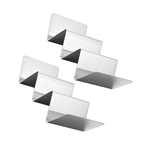 PRETYZOOM Taco Holder Taco Rack 2pcs Stainless Steel Stand for Burrito Holders for Tacos Sandwiches Buns for Mexican Cuisine Easy to