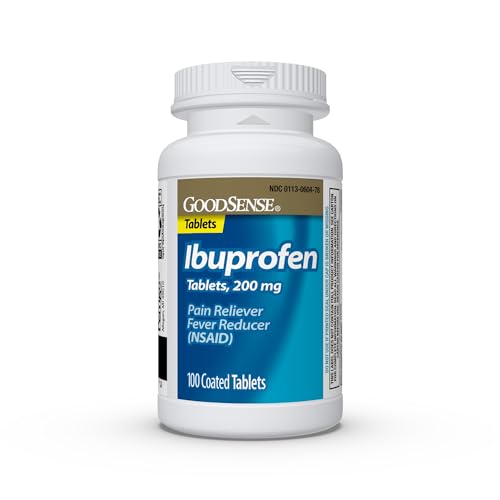 Image of GoodSense Ibuprofen 200 mg (NSAID), 100 Coated Tablets