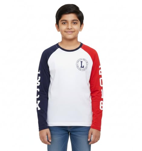 Image of Clotth Theory Boys Printed Bio Washed Cotton Full Sleeve T-Shirt for Boys