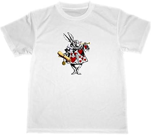 白ウサギ ドライ Tシャツ 不思議の国のアリス テニエル イラスト グッズ Tシャツ カットソー 通販 Amazon