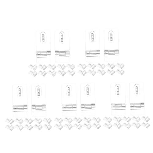 Mipcase 60 Sets Hasp Latches Transparent Jewelry Clear Latches Hasp Clear Hinge Hasp Clear Hasp Hinge Clear Hasp Lock Boxes Buckle Locks Hasp Buckles Padlock Latch Acrylic
