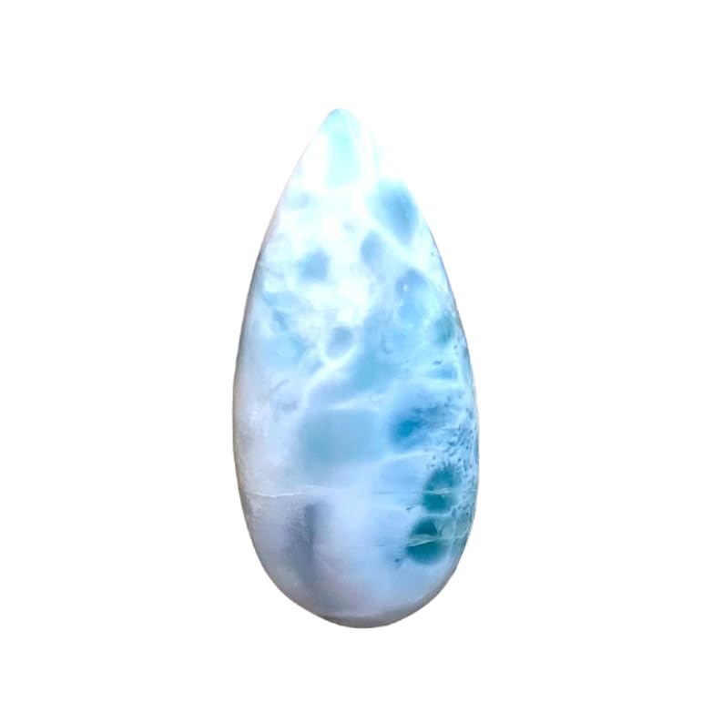 Pierre larimar poire 40x19x6mm pour créer votre bague bohème
