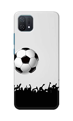 Image of Printed Hard Back Cover Case for Oppo A16K Back Cover (Football Icon) -702