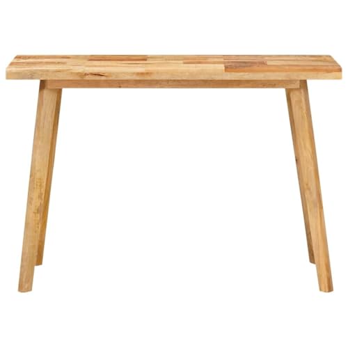 Mesa de cocina rústica marrón natural de madera 100x55x75cm 6