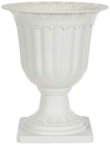 Fourwalls Plastic Urn Planters with Stand, White, 15 cm x 24 cm x 30 cm (B07SMQ1LL9) Amazon Price History, Amazon Price Tracker