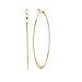 90mm Hoop Earrings (Gold)
