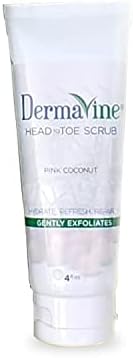 DermaVine Facial Scrub and Skin Exfoliator Body Scrub 4oz Tube - for Refreshing and Rejuvenating Skincare