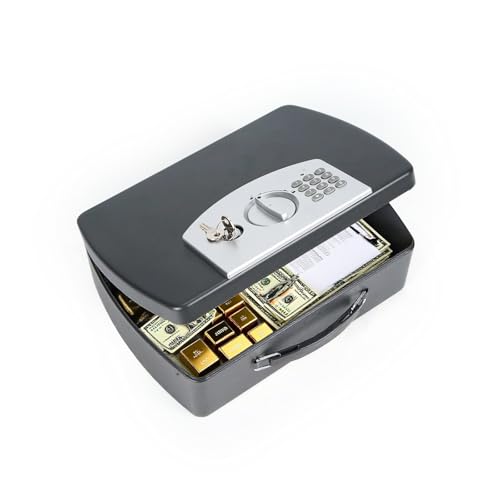 Secure Steel Safe with Digital Keypad and Handle