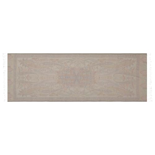 Image of EH KANI GOLD & JAMAWAR SILK SUPER SOFT FLORAL & PAISLEY PASHMINA STOLE SCARF