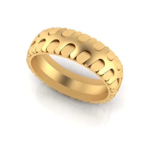 18KT (750) Yellow Gold Ring For Men_H-019-G