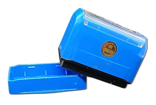 Customized Self Ink Pre-Ink Pocket Rubber Stamp | Your Matter/Text | 5000+ Impressions | Heavy-Duty Refillable Design