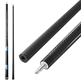 VEVOR Taco de Billar, 1473,2 mm/538 g, Fabricado en Fibra de Carbono, con Punta de Baquelita Prensada y Anillo de Conexión ABS, para Bar, Hogar, Oficina, Juego de Billar Americano de 9 Bolas