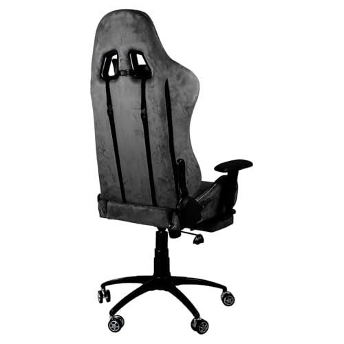 Image of Casa Copenhagen , Designed in Denmark,High-Back Italian Leather Gaming Ergonomic Chair with Footrest, Luxurious Memory Foam Seating & Multi Function Arm- Magistic Black & Grey