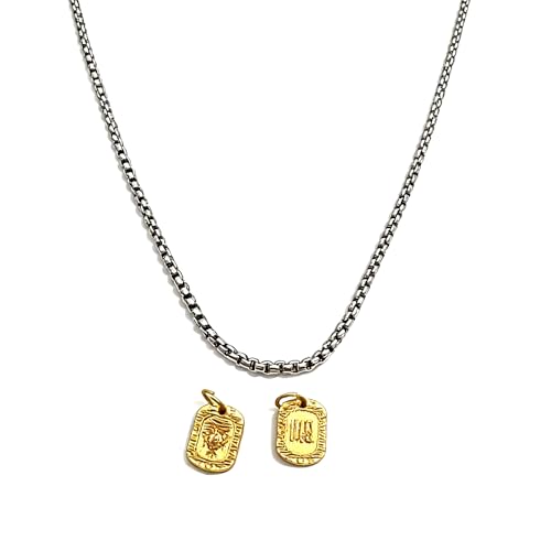 ZLFTDAZPUW 16. NL229 Traditional Pattern Square Gold Necklace a Cultural Accessory Honoring Heritage