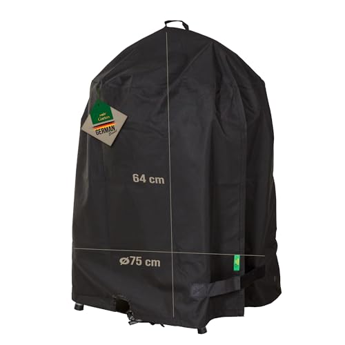 Mehr Garten Kugelgrill Abdeckung wetterfest, Ø75x85 cm, schwarz, Oxford 600D Gewebe, Grillabdeckung wasserdicht und UV-beständig, Abdeckhaube für Rundgrill Mehr Garten Kugelgrill Abdeckung wetterfest, Ø75x85 cm, schwarz, Oxford 600D Gewebe, Grillabdeckung wasserdicht und UV-beständig, Abdeckhaube für Rundgrill