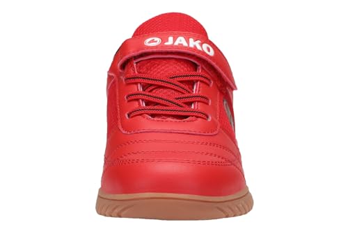 JAKO Unisex Kinder J-sh Winger Ev Hallenturnschuh, Fiery Red Jet Black, 34 EU