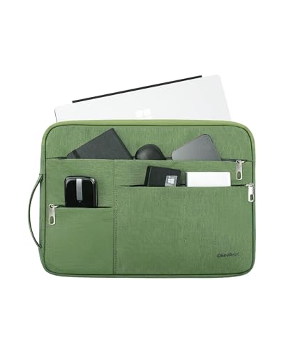Omnpak Surface Pro 9 Case,13 Inch Laptop Sleeve for Surface Pro 9/8/X/7+/7/6/5/4/3,Surface Pro 8 Case with Multi-Pocket and Side Handle Strap,Laptop Carrying Bag for 12.4 Inch Surface Laptop Go