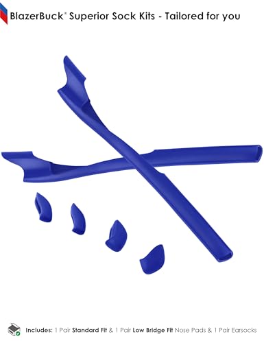 Image of BLAZERBUCK Replacement Sock Kits Earsocks & Nosepieces for Oakley Half Jacket 2.0 XL Sunglass