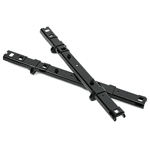 Kuafu Seat Bracket Compatible With 2015-2023 Ford Transit 2 Person Bench Seat Floor Track Bracket Black 2Pcs #TOP1