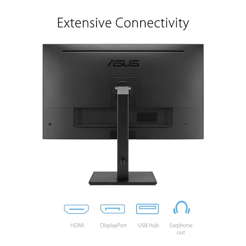 Image of ASUS 32 inch (31.5-inch viewable) 4K HDR Business Monitor (VA32UQSB) - UHD (3840 x 2160), IPS, DisplayPort, Dual HDMI, Speakers, Eye Care, Low Blue Light, Ergonomic Design, Wall Mountable, 3 yr Warranty