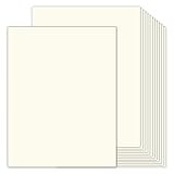 100 Sheets Cream Cardstock 8.5...