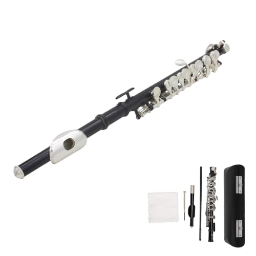 Professional Piccolo C Key Piccolo Instrument with Screw Driver Cloth Bar for Beginners Students