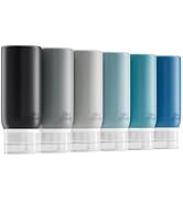 Muslish 6 Pack Travel Bottles for Toiletries - TSA Approved 3oz Leakproof Travel Size Containers,...