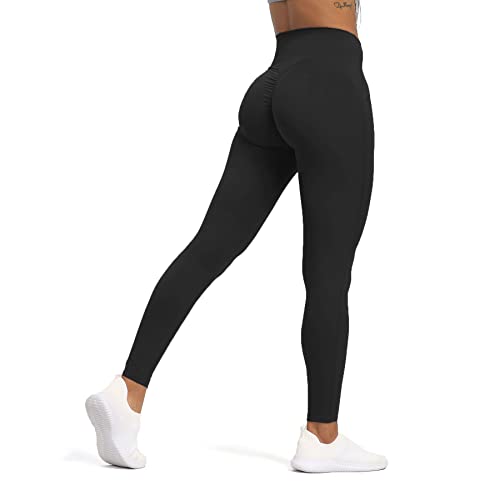 Aoxjox High Waisted Workout Leggings for Women Tummy Control High Rise Scrunch Buttery Soft Scarlett Yoga Pants