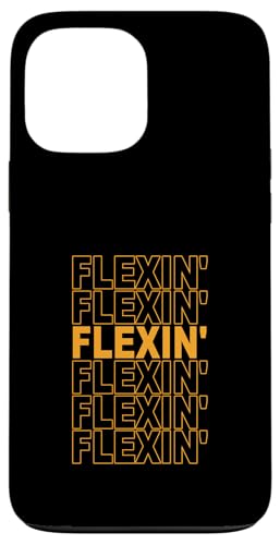 �I�����W�F��Flexin' On Repeat Orange Graphic�B �X�}�z�P�[�X iPhone 13 Pro Max �p