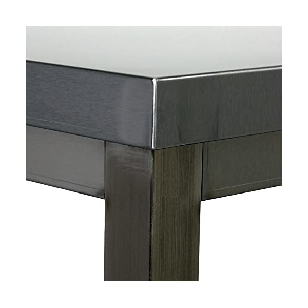 Saro Edelstahltisch zerlegbar, mit Unterblatt - 700 mm Tiefe, 1000mm – Bild 4