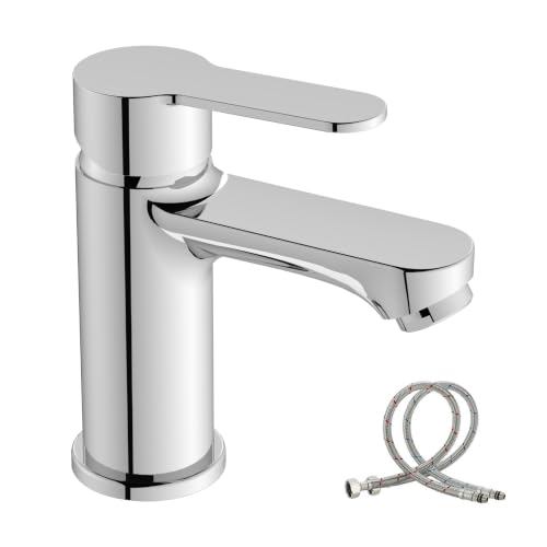 BELZ Grifo Monomando Lavabo,Mezclador para Baño Cromo 78mm