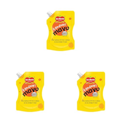 Image of Del Monte Tandoori Mayo Spout Pack, 80g (Pack of 3)